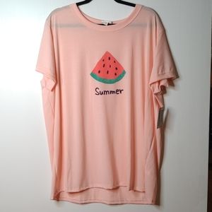 Brand New Lularoe 3X Liv print top